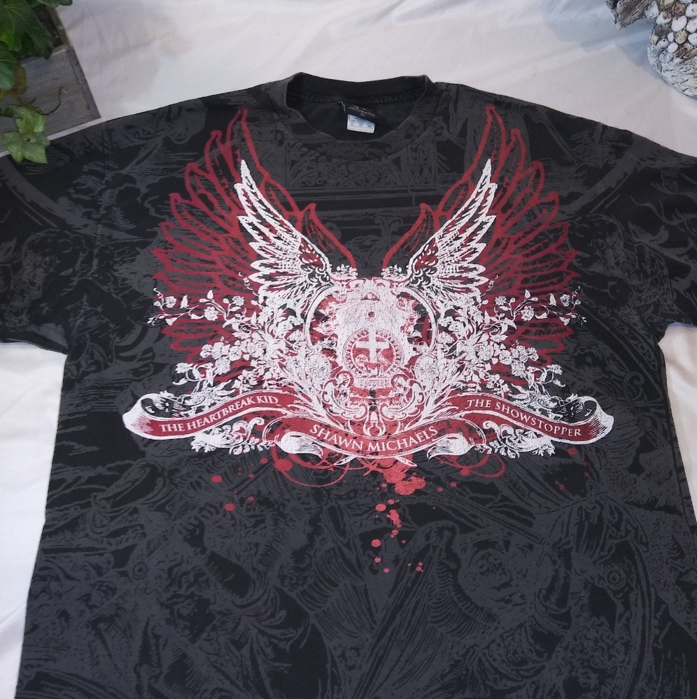 Wwe 'shawn michaels' vintage t-shirt free shipping